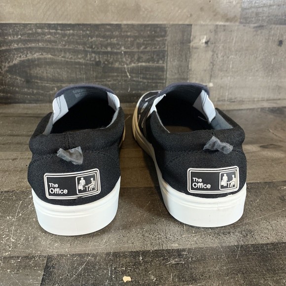 The Office Dwight Shrute Quotes Canvas Slip On Shoes Men's Sz 10.5 - Picture 5 of 7